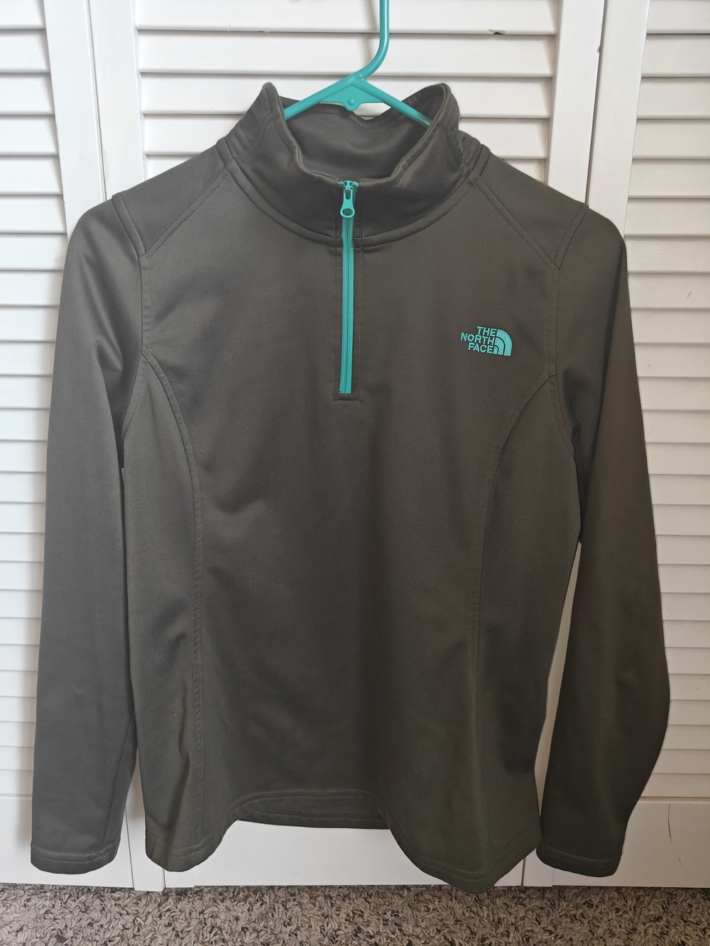 Olive Green The North Face Women's Glacier 1/4 Zip Fleece Pullover Small